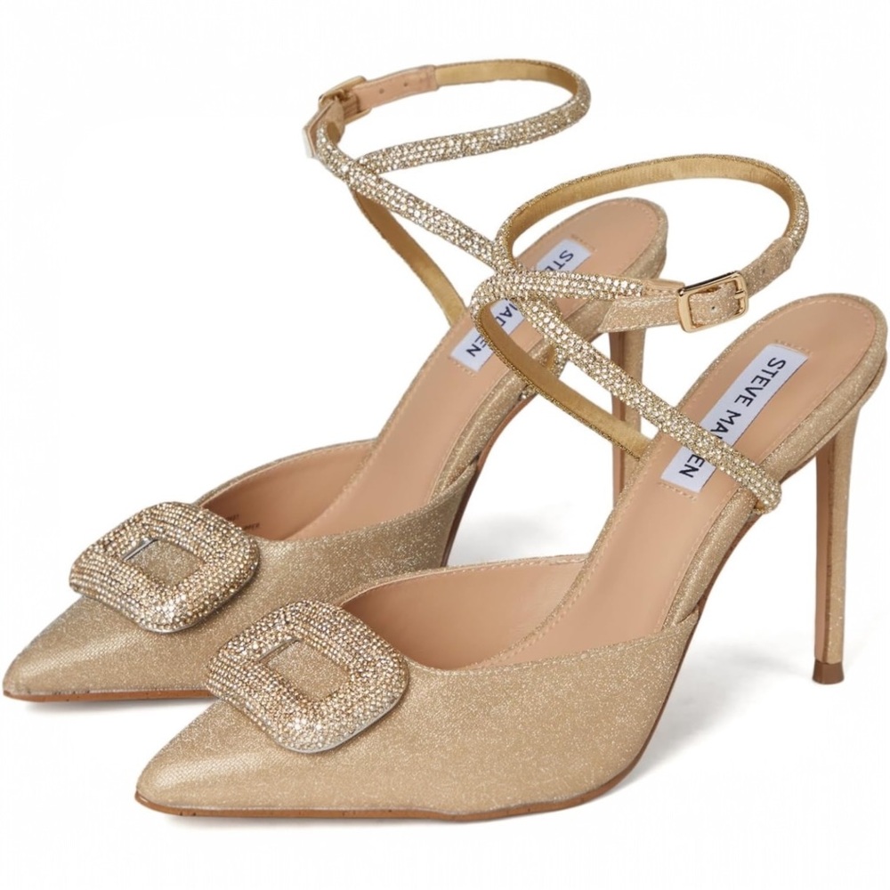 Steve Madden Glittering Gold Heels